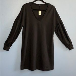 Express Bubble Sleeve Sweater Dress